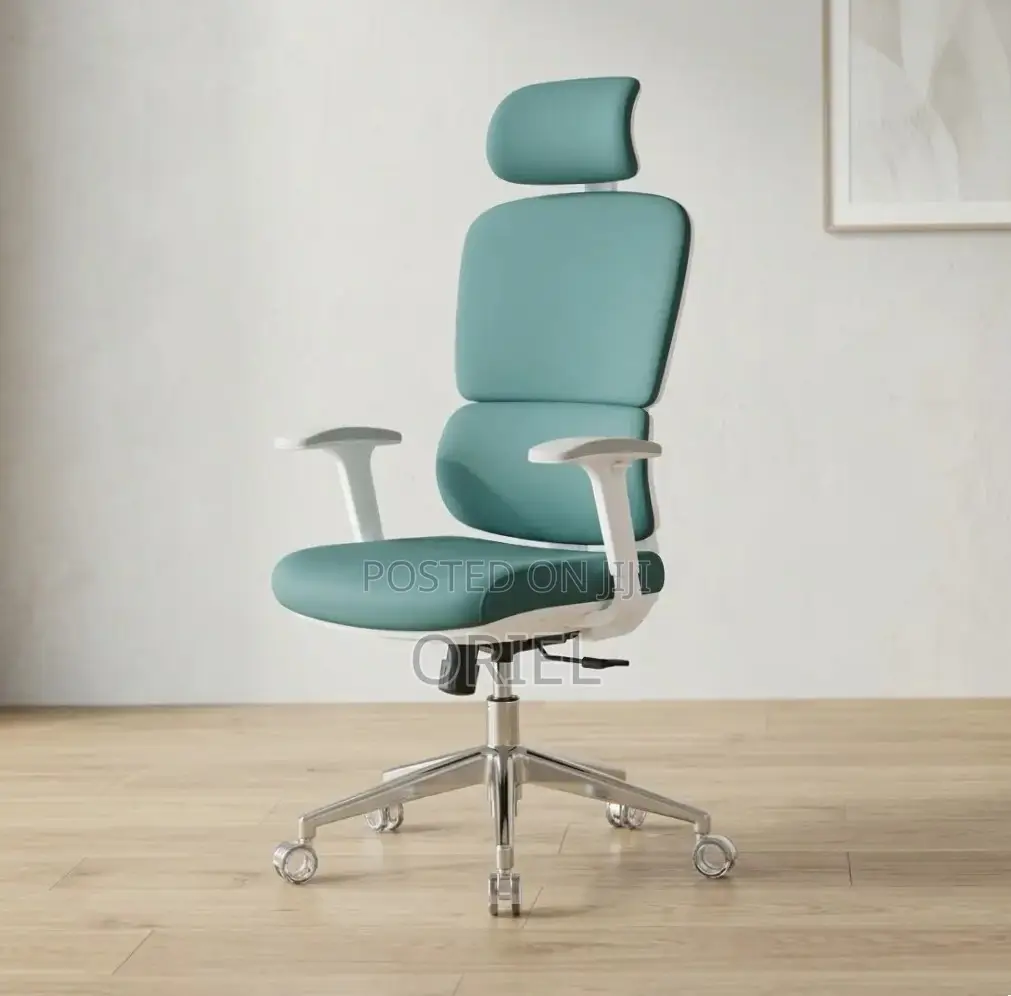 Office Chair : Orthopedic Green Fabric Office Chair