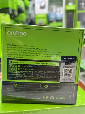 Oraimo Watch Muse - Waterproof and Dustproof With Extra Strap