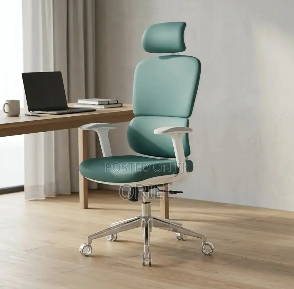 Office Chair : Orthopedic Green Fabric Office Chair