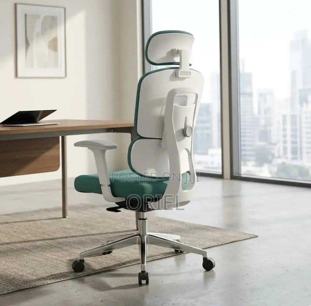 Office Chair : Orthopedic Green Fabric Office Chair