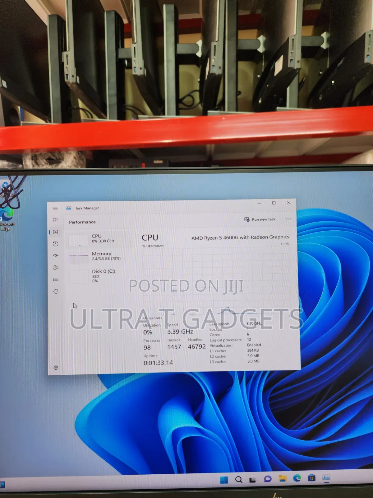 Desktop Computer HP 400 G7 8GB AMD Ryzen 5 SSD 256GB