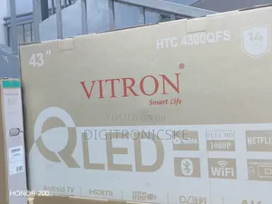 Vitron 43" Smart Frameless Android Qled TV