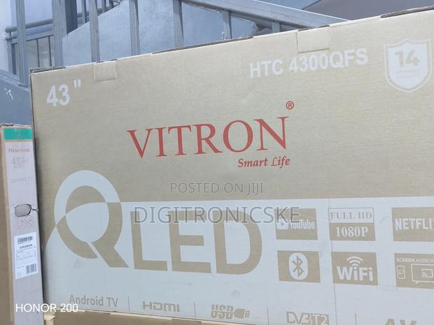 Vitron 43" Smart Frameless Android Qled TV
