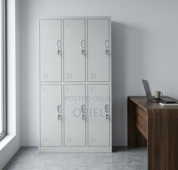 Office Cabinet : Six-Section Steel Locker Cabinet - main view