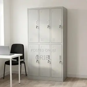 Office Cabinet : Six-Section Steel Locker Cabinet