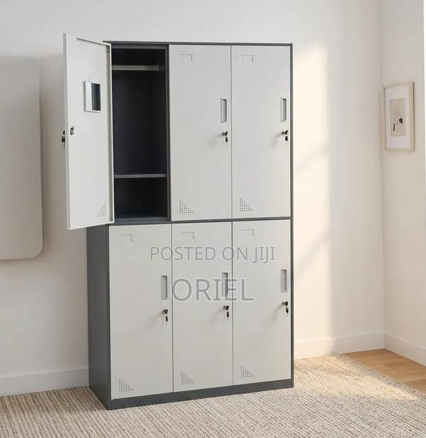 Office Cabinet : Six-Section Steel Locker Cabinet - thumbnail 5