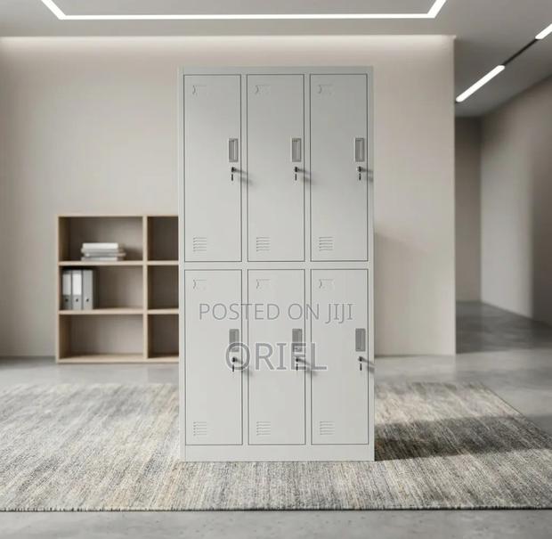 Office Cabinet : Six-Section Steel Locker Cabinet - thumbnail 6