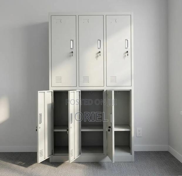Office Cabinet : Six-Section Steel Locker Cabinet - thumbnail 7