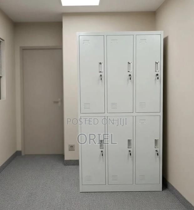 Office Cabinet : Six-Section Steel Locker Cabinet - thumbnail 8