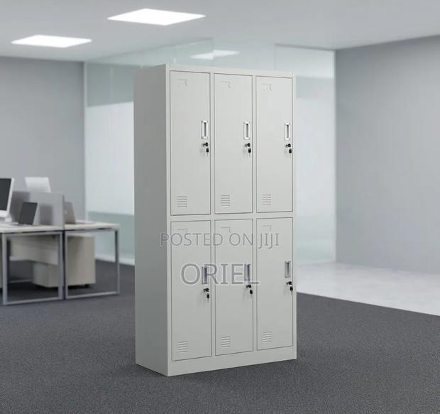 Office Cabinet : Six-Section Steel Locker Cabinet - thumbnail 10