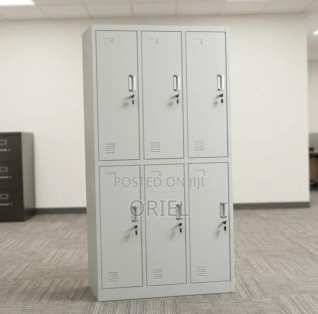 Office Cabinet : Six-Section Steel Locker Cabinet - thumbnail 11