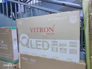 Vitron 43" Smart Frameless Android Qled TV
