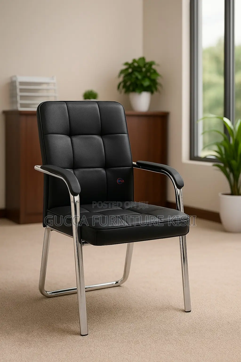 Office Chair; Executive Leather Visitors Chair