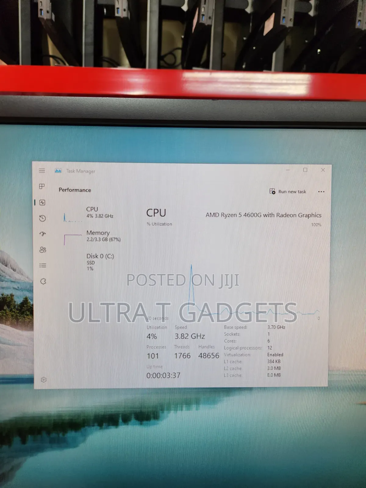 Desktop Computer HP ProDesk 400 8GB AMD Ryzen 5 SSD 256GB