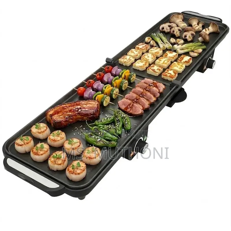 DSP Dual Zone Cooking Foldable Electric BBQ Grill (84cm)
