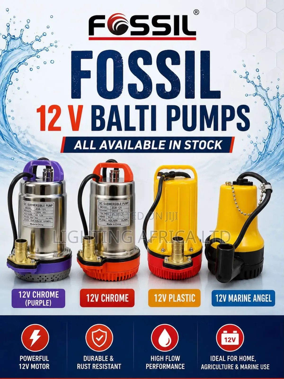 20 Meters Head Submersible Water Pump