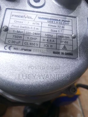 QDX 1.5-32-750f Submersible Pump/ 1hp Submersible Pump