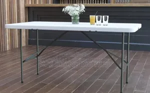 Assembled - Adjustable Foldable Table - 120*61*74 Cm. Modern