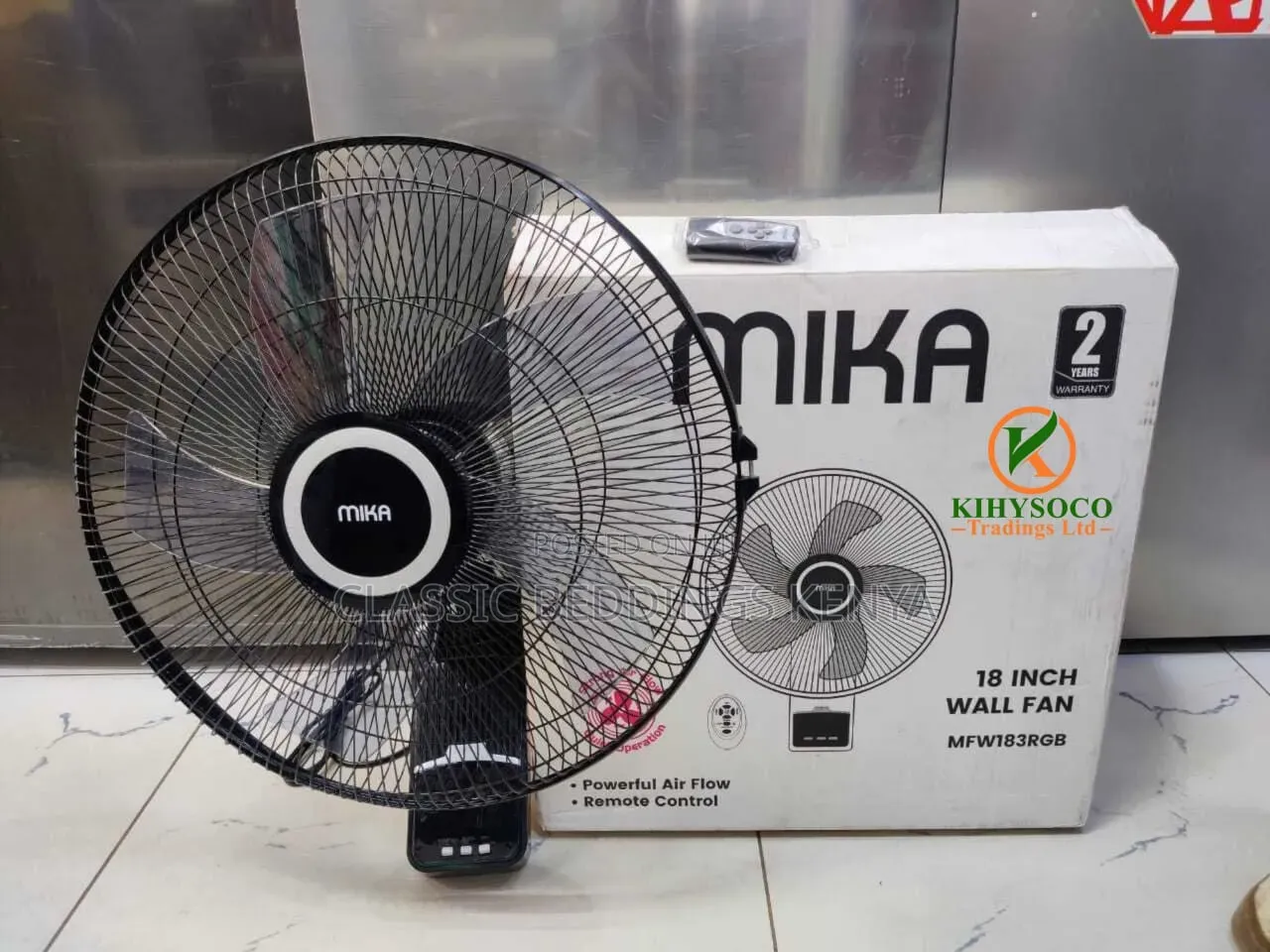 Mika 16 Inches Orange Black Standing Fan