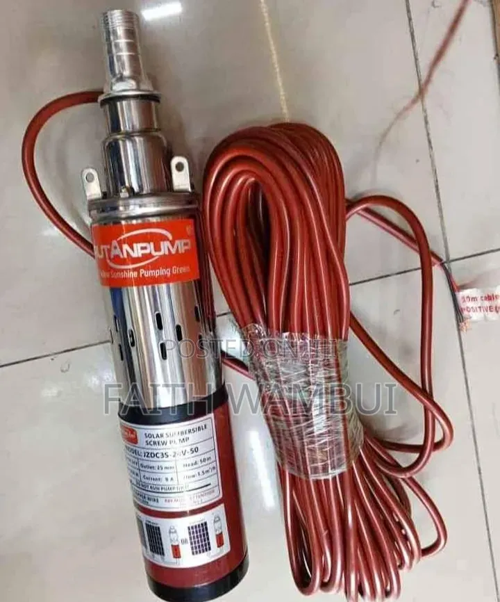 50 Meter Solar Submersible Water Pump Rutan