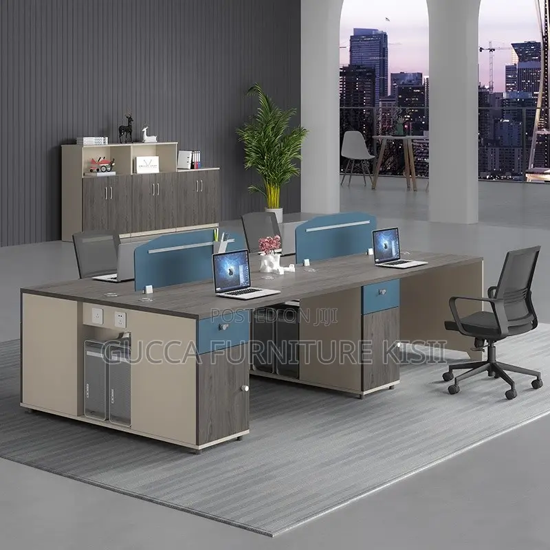 Office Workstation; 4-Way Open Workstation