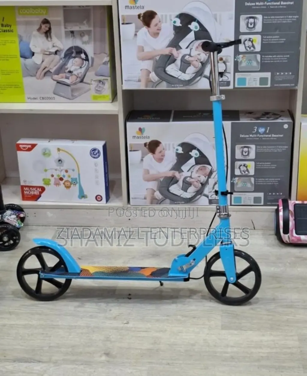 Colour Blue New Foldable Metallic Scooters