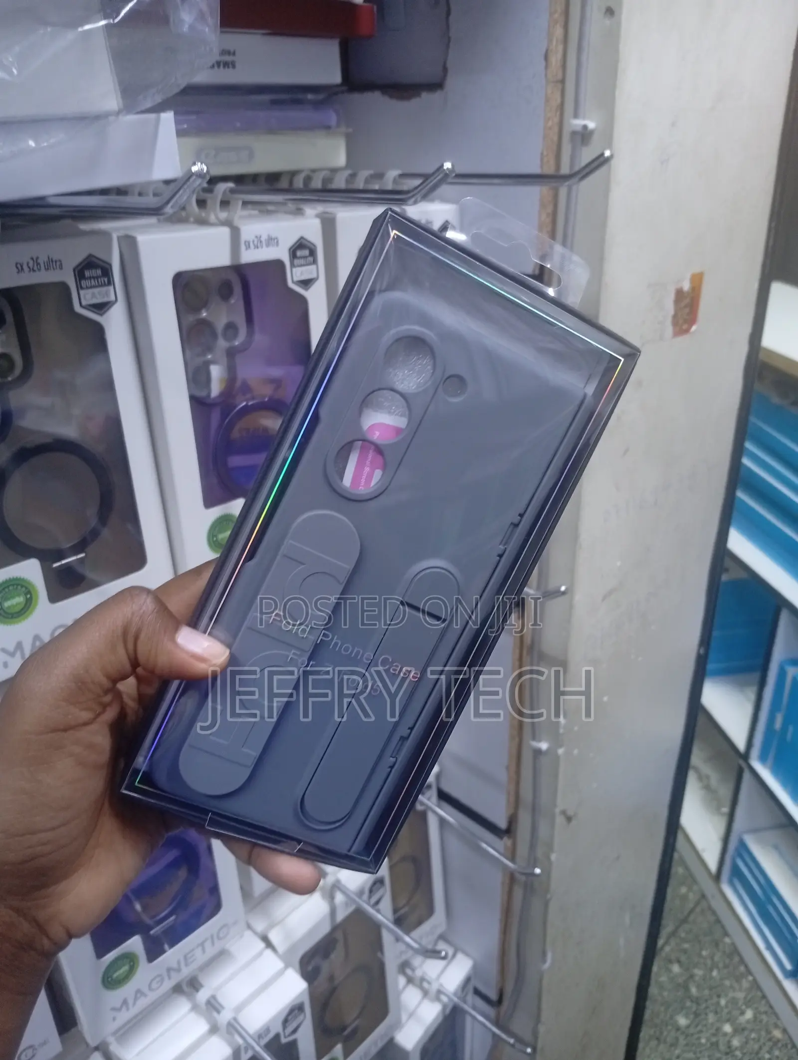 Dark Grey Fold Phone Case Designed for the Samsung Galaxy Z Fold 5