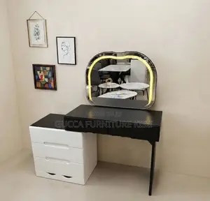 Dresser; 3-Drawer LED Vanity Dressing Table