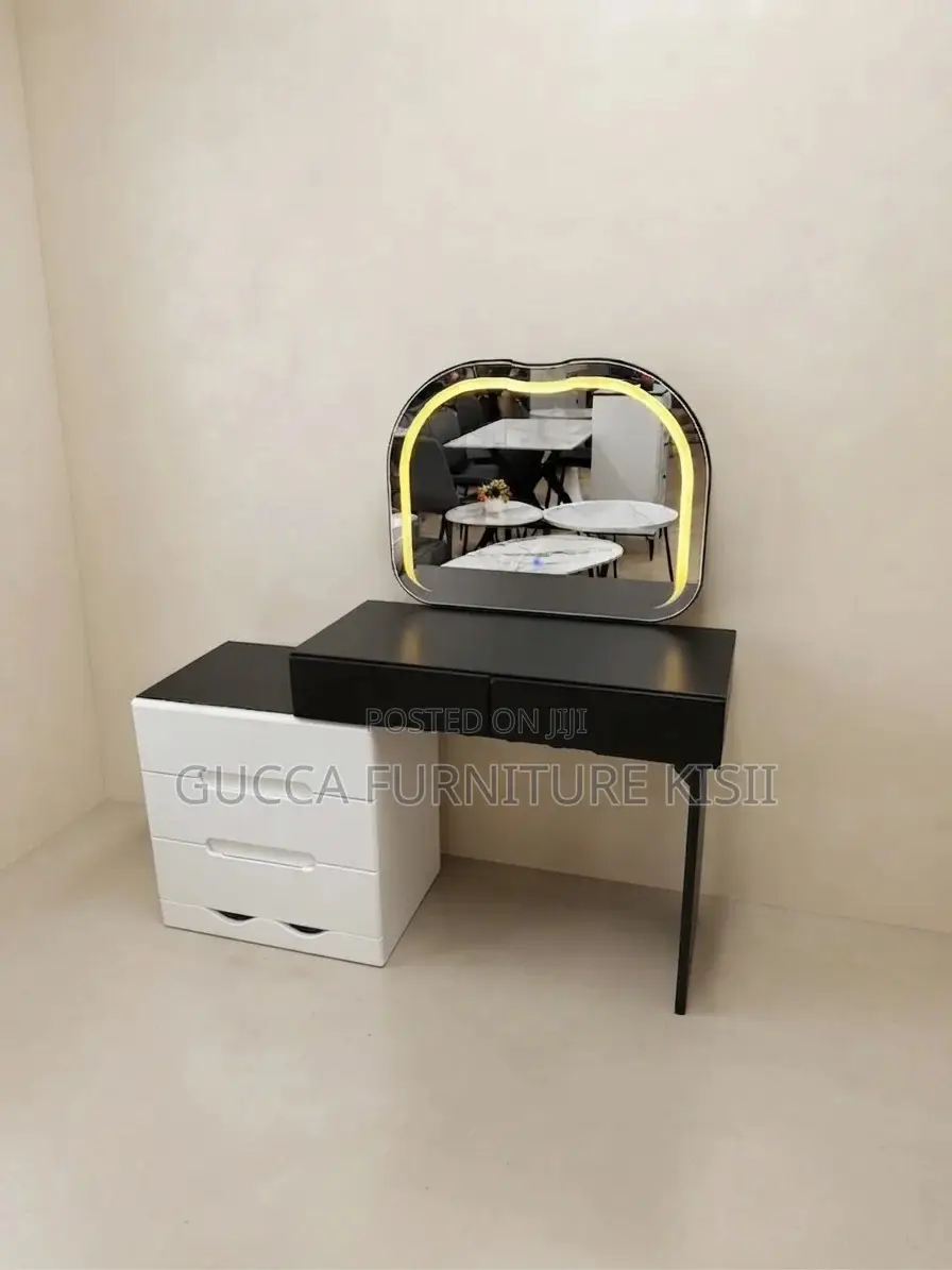 Dresser; 3-Drawer LED Vanity Dressing Table