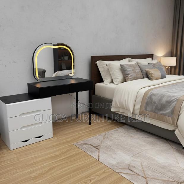 Dresser; 3-Drawer LED Vanity Dressing Table - thumbnail 7
