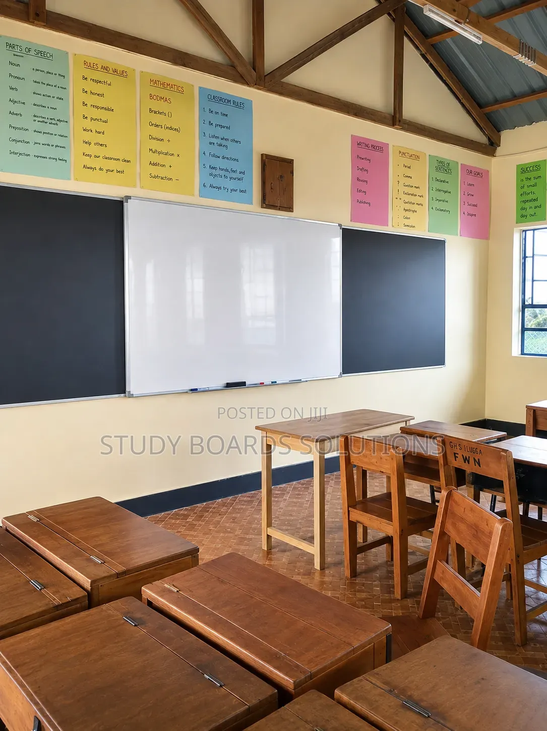 8ft × 4ft Magnetic Classroom Whiteboard – Built for Better Teaching