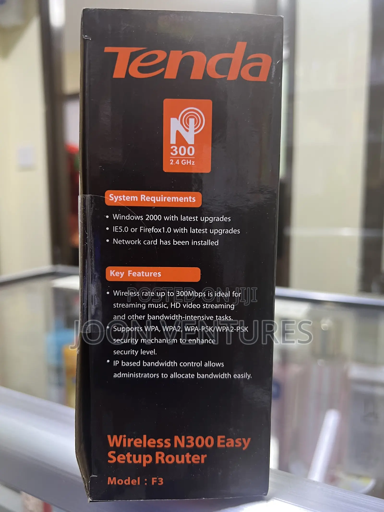 Tenda F3 Wireless N300 Router- 300mbs