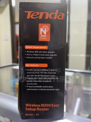 Tenda F3 Wireless N300 Router- 300mbs