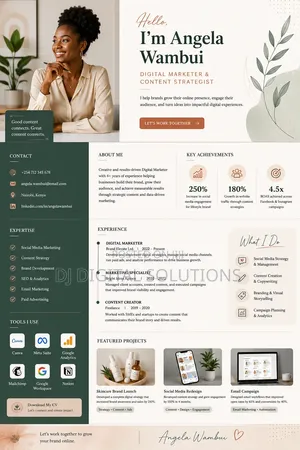 Professional Portfolio Creation and Designing