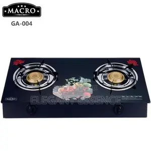 Macro 2 Burner Glass Top Table Top Gas Cooker Stove