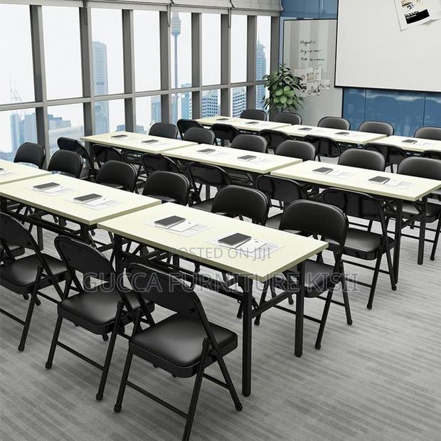 Conference Table; 1.5M Rectangular Foldable Conference/Training Table - thumbnail 3