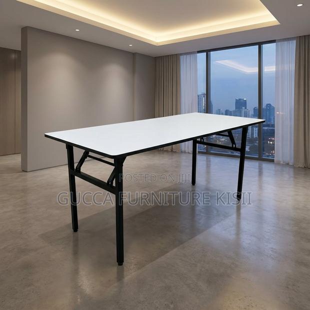 Conference Table; 1.5M Rectangular Foldable Conference/Training Table - thumbnail 11