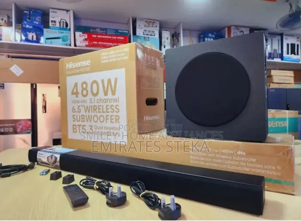 Hisense HS3100 Soundbar – 3.1CH, 480W Powerful Sound