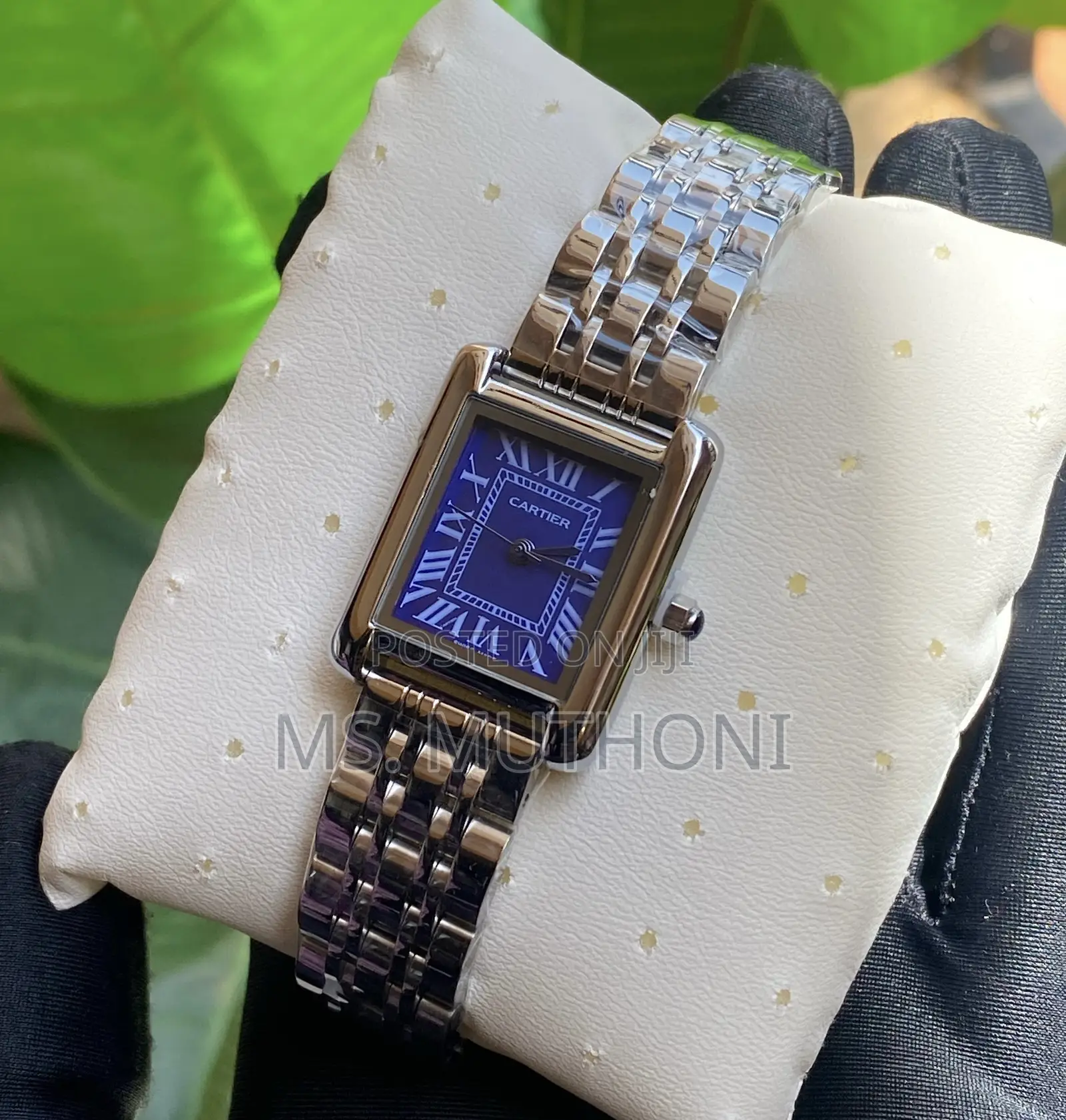  Elegant Two-Tone Cartier Tank-Style Women's Watch