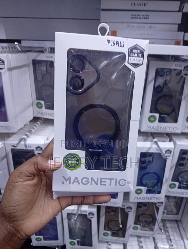 iPhone 16 Plus Magnetic Case Featuring MagSafe Compatibility Stand - main view
