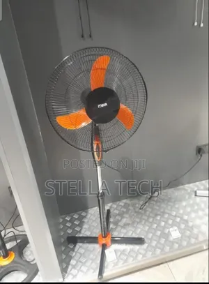 Mika 16 Inches Orange Black Standing Fan