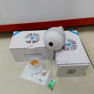Smart 360° WiFi Panoramic CCTV Bulb Camera for Home Office