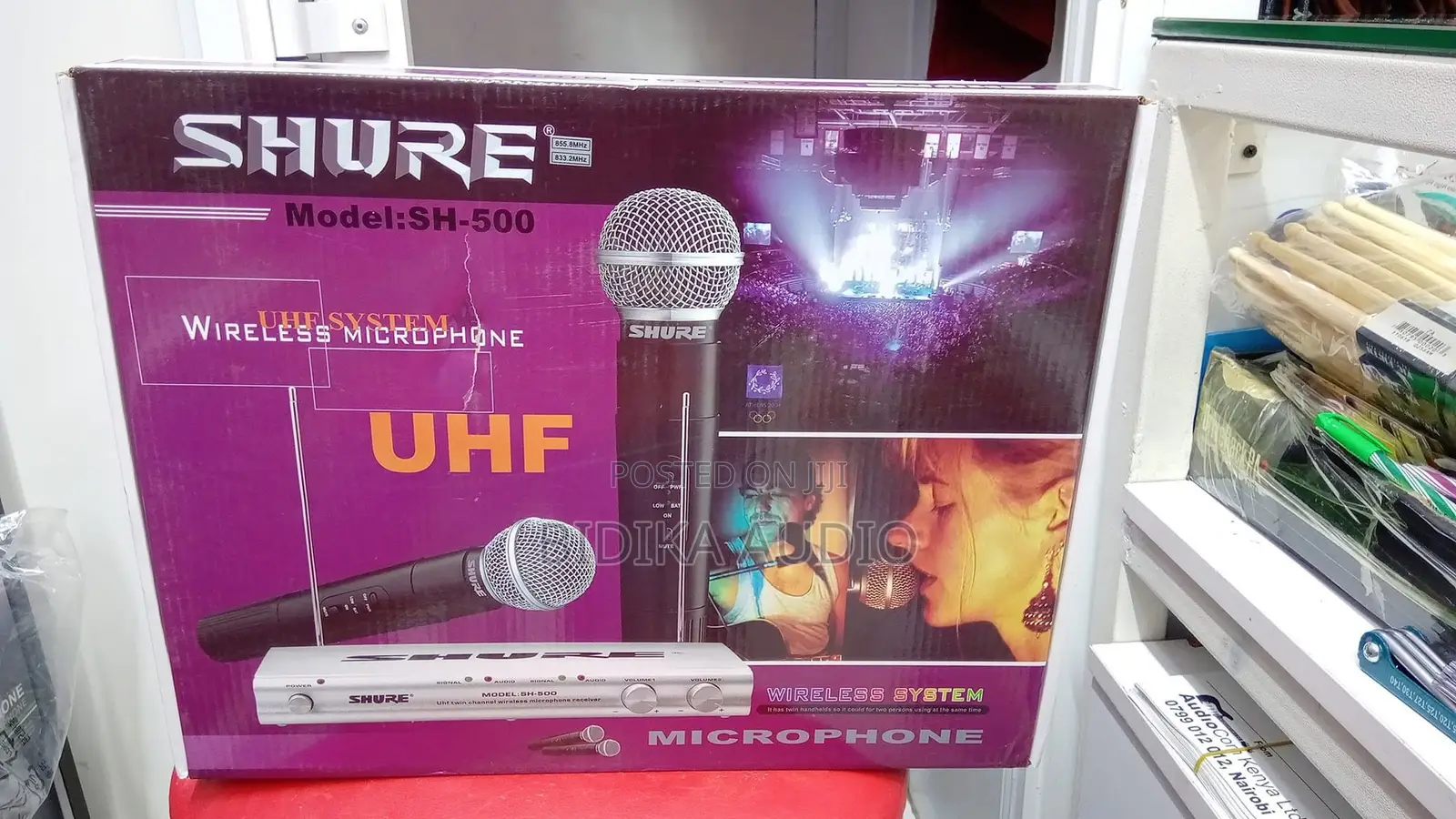 Shure SH-500 Dual-Channel UHF Wireless Microphone System