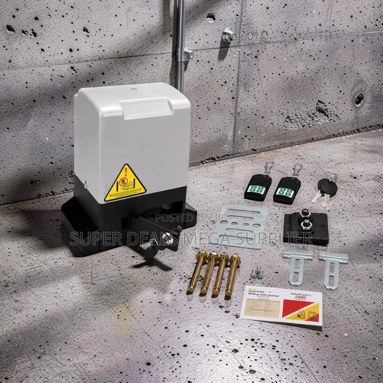 Wireless Remote Control Automatic Sliding Gate Opener Complete Kit
