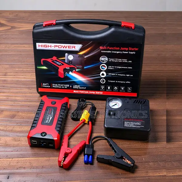 Factory Prices 12V 99800mAh Car Jump Starter With Air Compressor