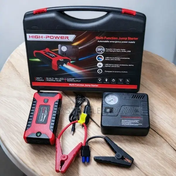 Manufacturer Prices 12V 99800mAh Car Jump Starter With Air Compressor