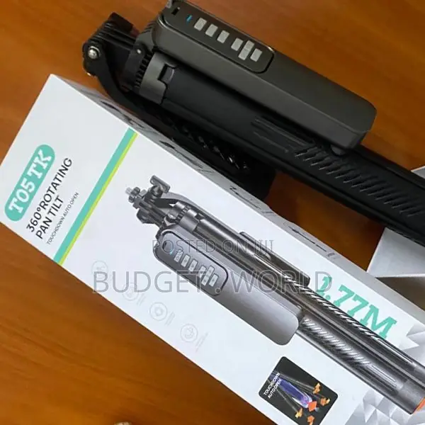 T05 360° Rotating Vlogging Selfie Stick Tripod
