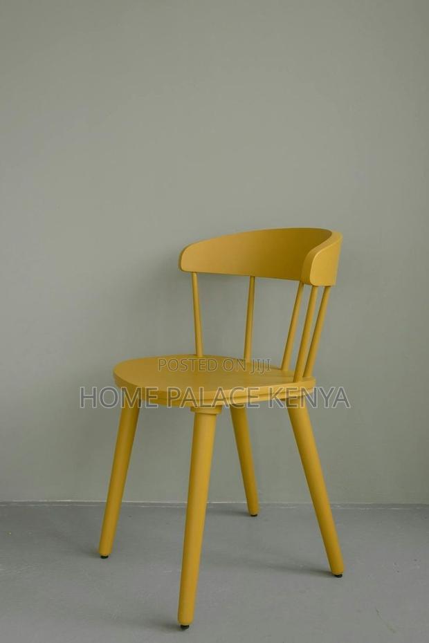 Plastic Chair; Comfortable Stackable Plastic Dining Chair - thumbnail 4