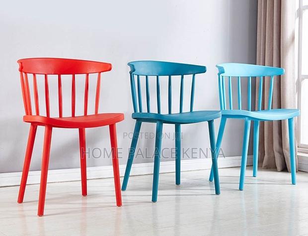 Plastic Chair; Comfortable Stackable Plastic Dining Chair - thumbnail 7