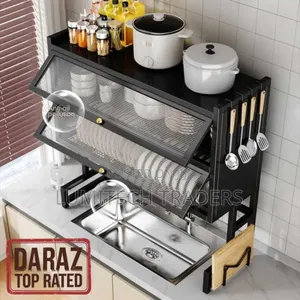 Double Layer Over the Sink With Glass Acrylic Cover 85CM